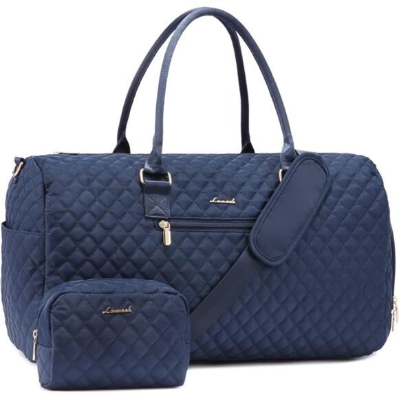 Duffle Bag with Shoe Compartment, Blue - Picture 1 of 6